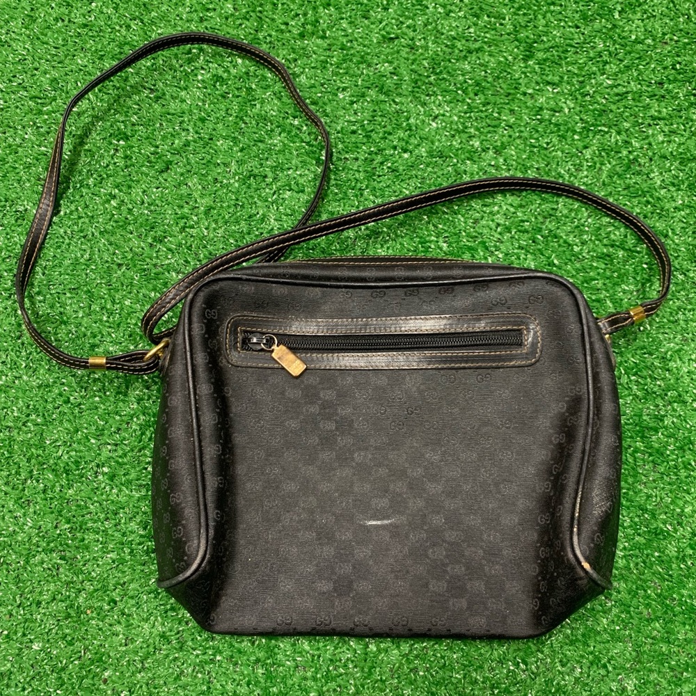 Vintage Gucci Black Crossbody Bag
